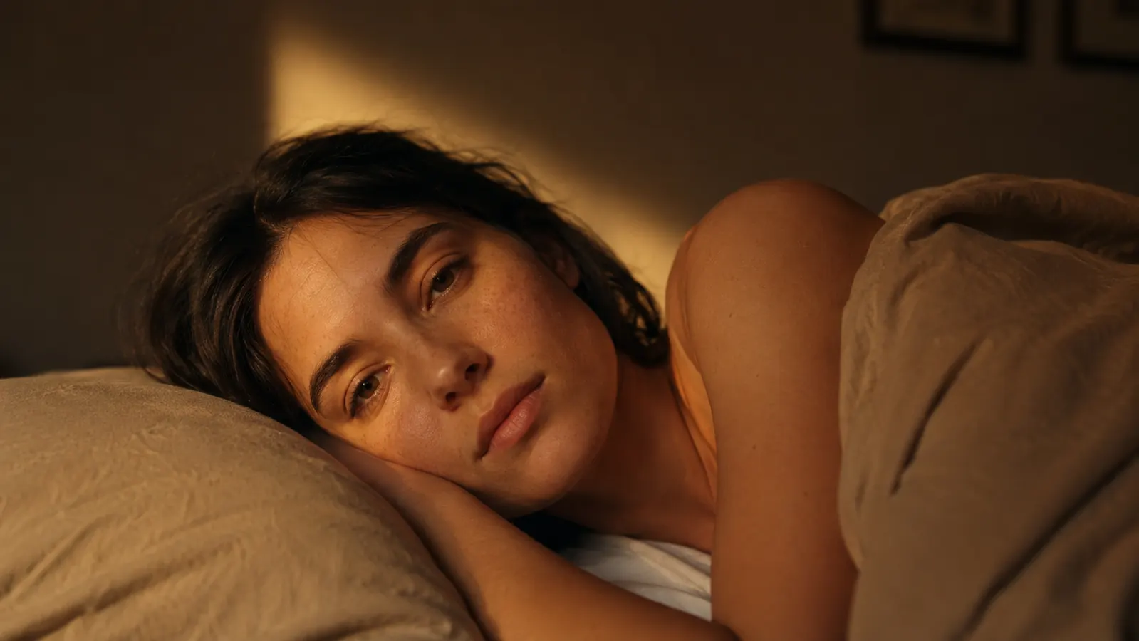 Shift worker trying to sleep at 10am with blackout curtains drawn and a sunrise alarm clock on the nightstand set for an unusual wake time
